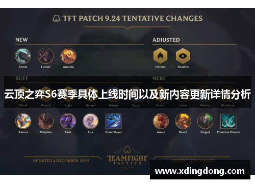 云顶之弈S6赛季具体上线时间以及新内容更新详情分析